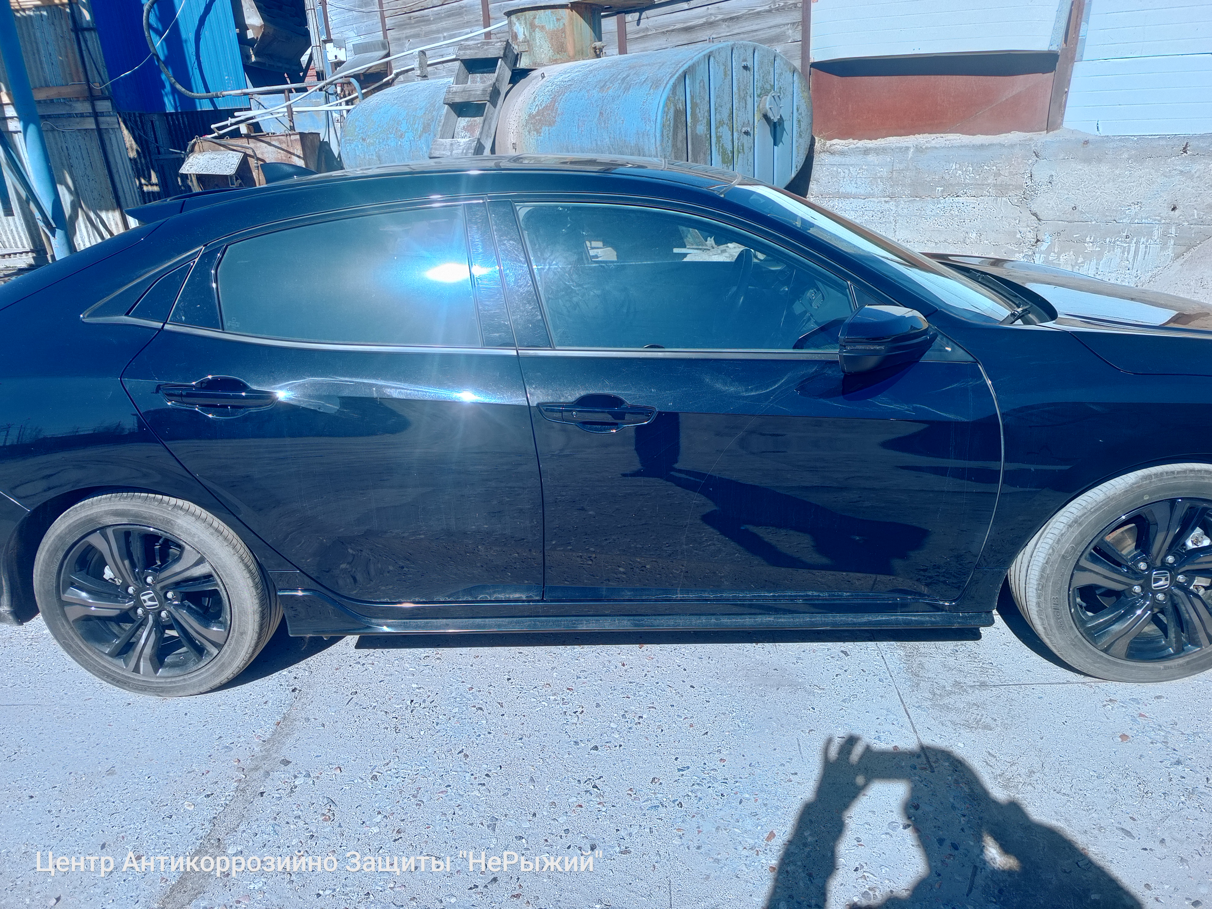 Автомобиль Honda Civic X (FC), этап: Приемка автомобиля. Антикоррозийная обработка в Москве и МО — НеРыжий
