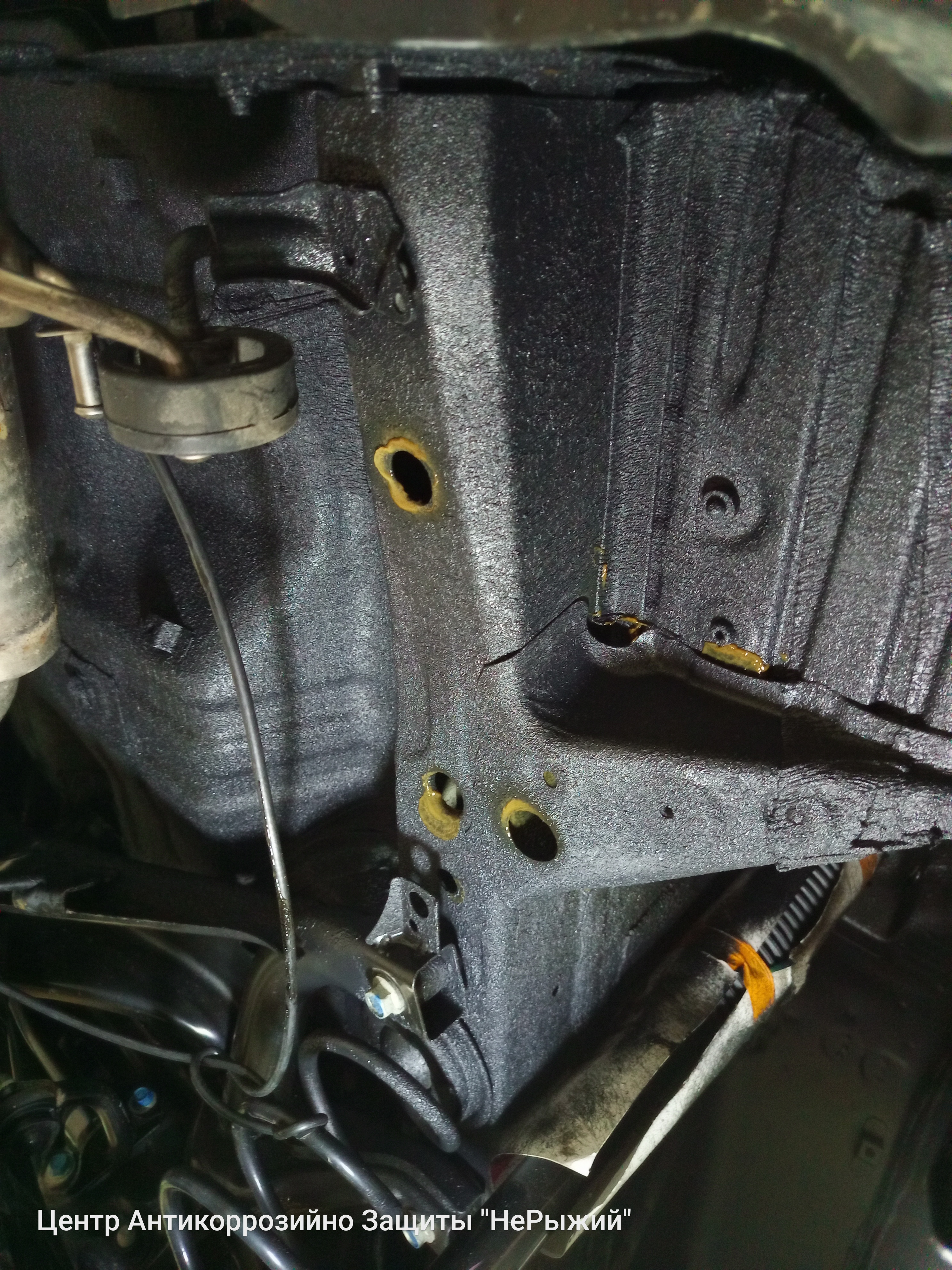 Автомобиль Honda Civic X (FC), этап: Обработка скрытых полостей.. Антикоррозийная обработка в Москве и МО — НеРыжий