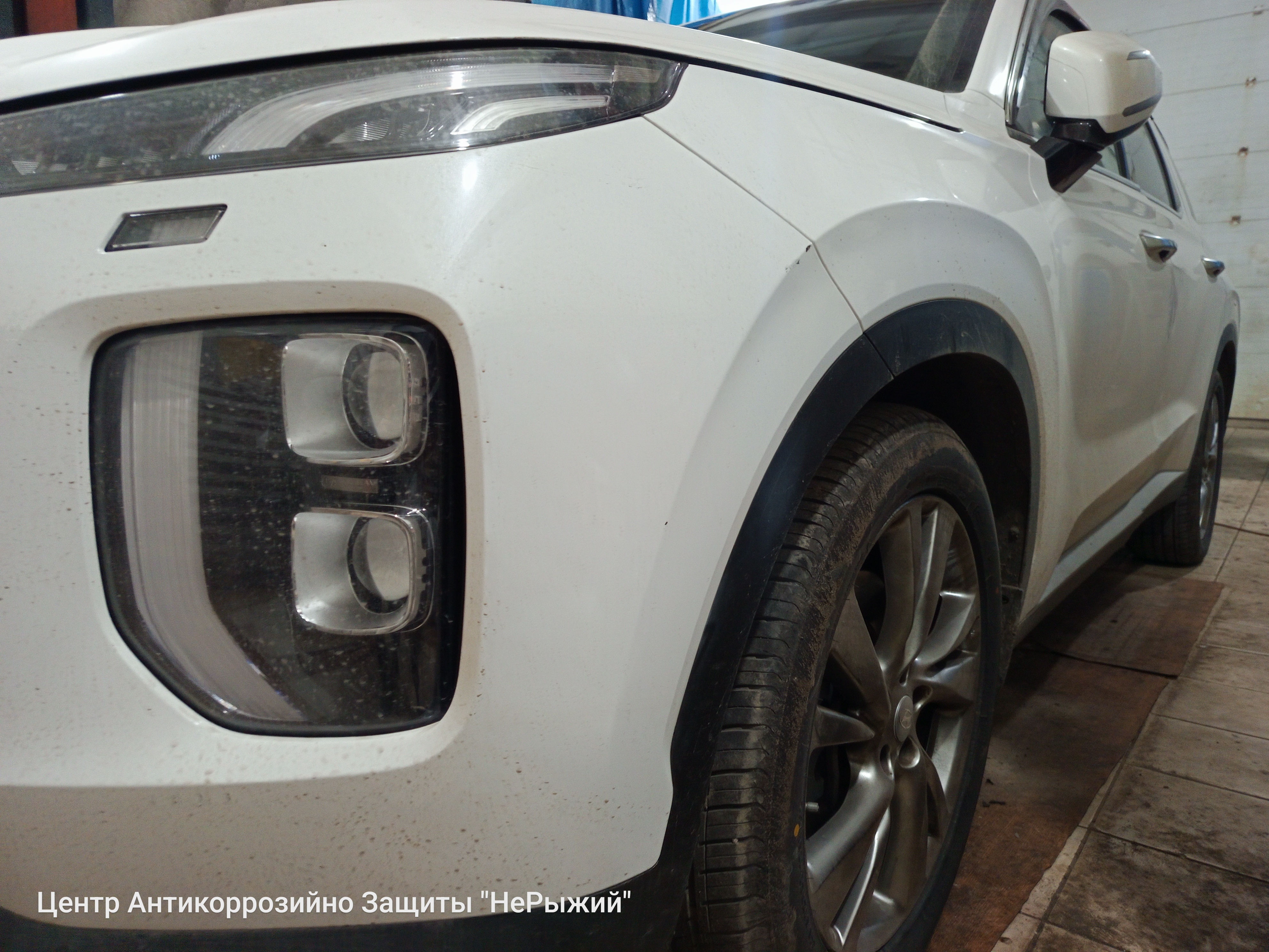 Автомобиль Hyundai Palisade, этап: Приемка автомобиля. Антикоррозийная обработка в Москве и МО — НеРыжий