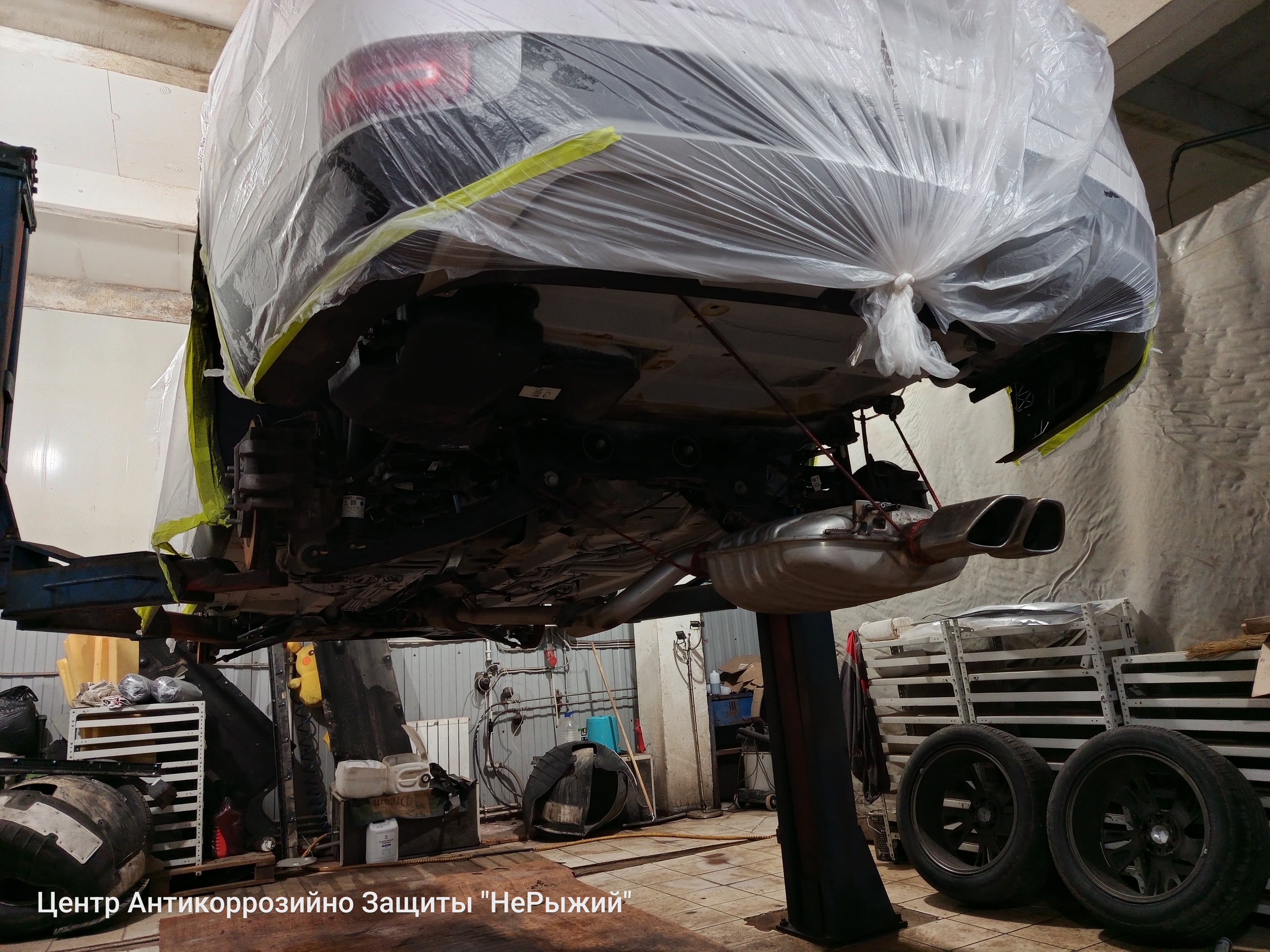 Автомобиль Hyundai Palisade, этап: Обработка скрытых полостей.. Антикоррозийная обработка в Москве и МО — НеРыжий
