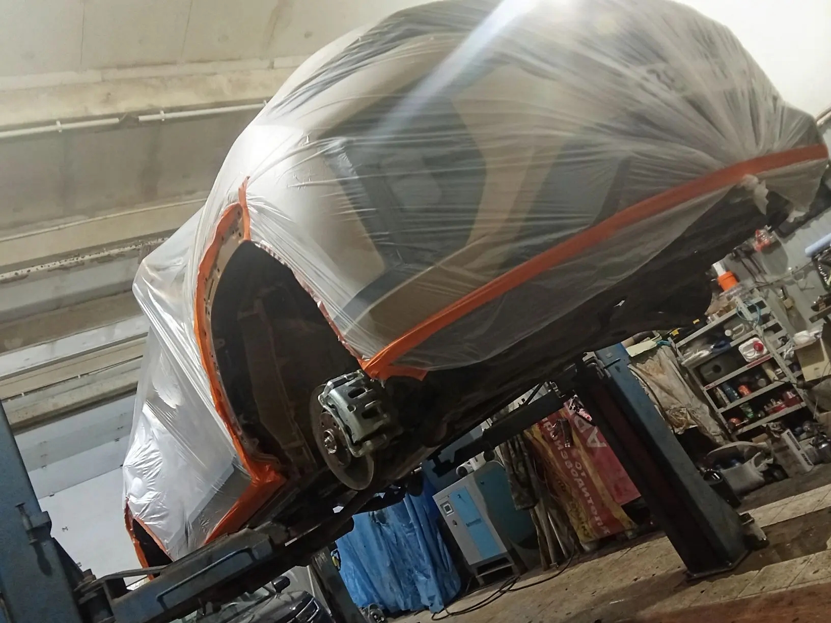 Автомобиль Ssang Yong Actyon II, этап: Оклейка авто. Антикоррозийная обработка в Москве и МО — НеРыжий