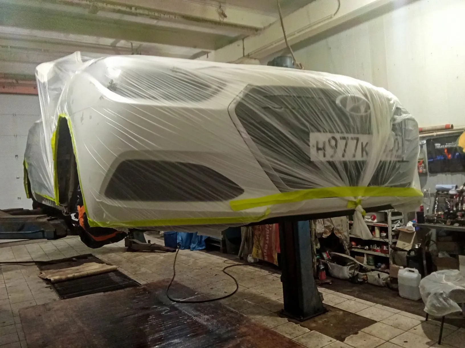 Автомобиль Hyundai i40, этап: Оклейка авто. Антикоррозийная обработка в Москве и МО — НеРыжий