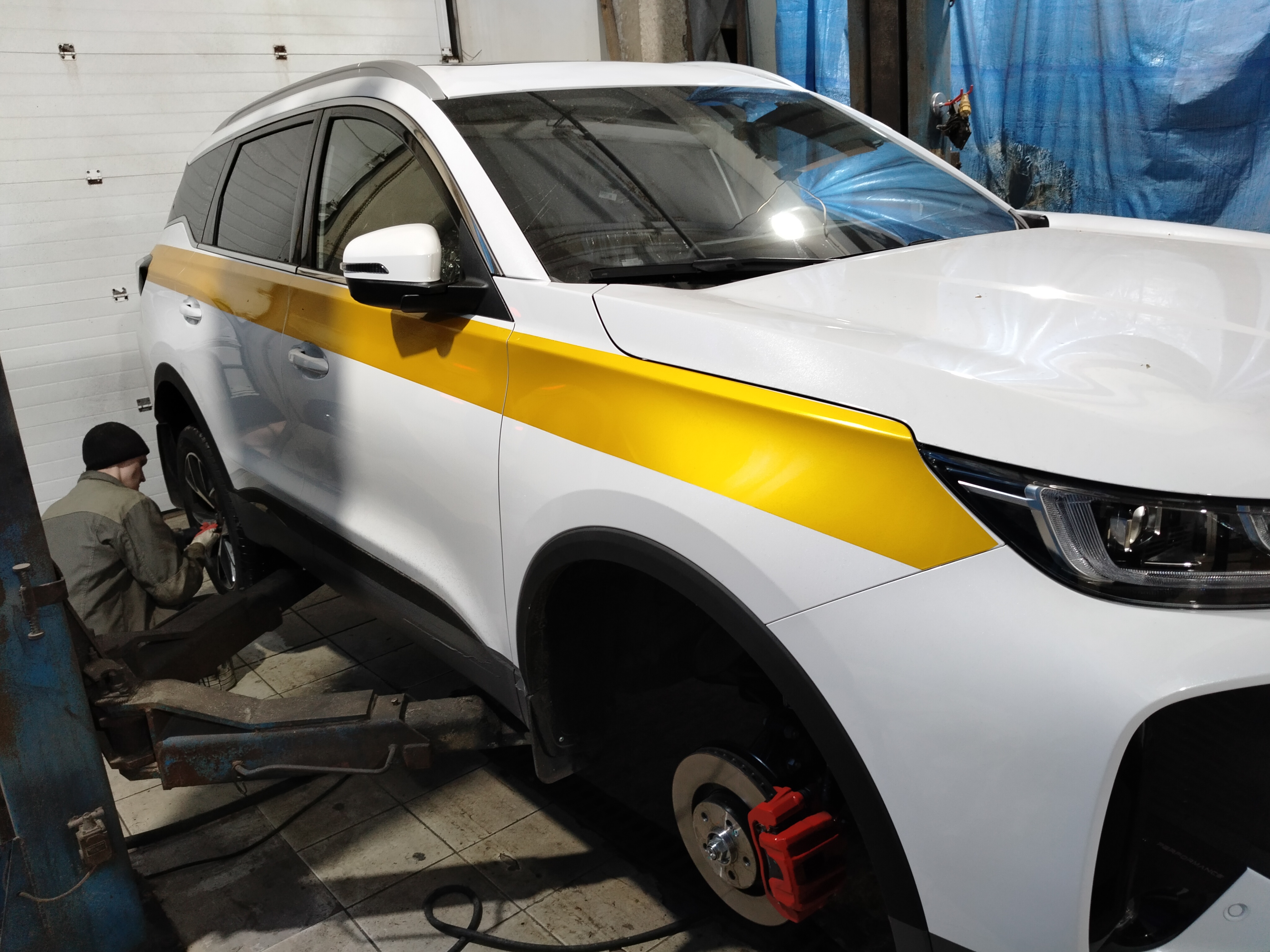 Автомобиль Chery Tiggo 7 Pro Max, этап: Разбор автомобиля. Антикоррозийная обработка в Москве и МО — НеРыжий