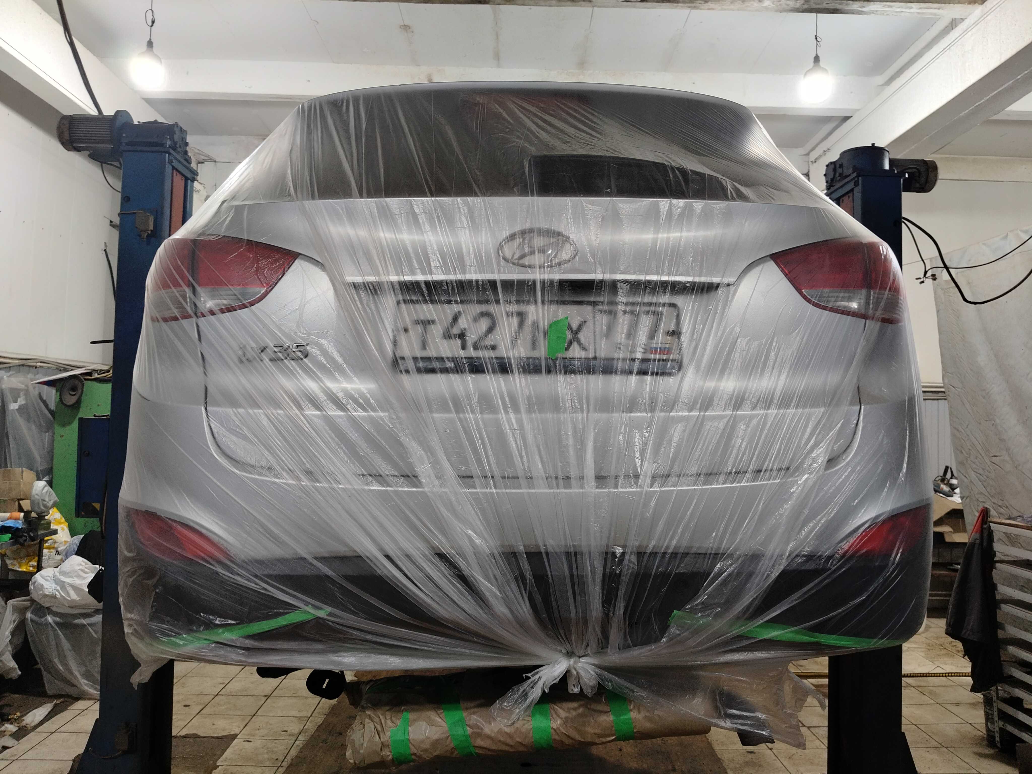 Автомобиль Hyundai ix35, этап: Оклейка авто. Антикоррозийная обработка в Москве и МО — НеРыжий