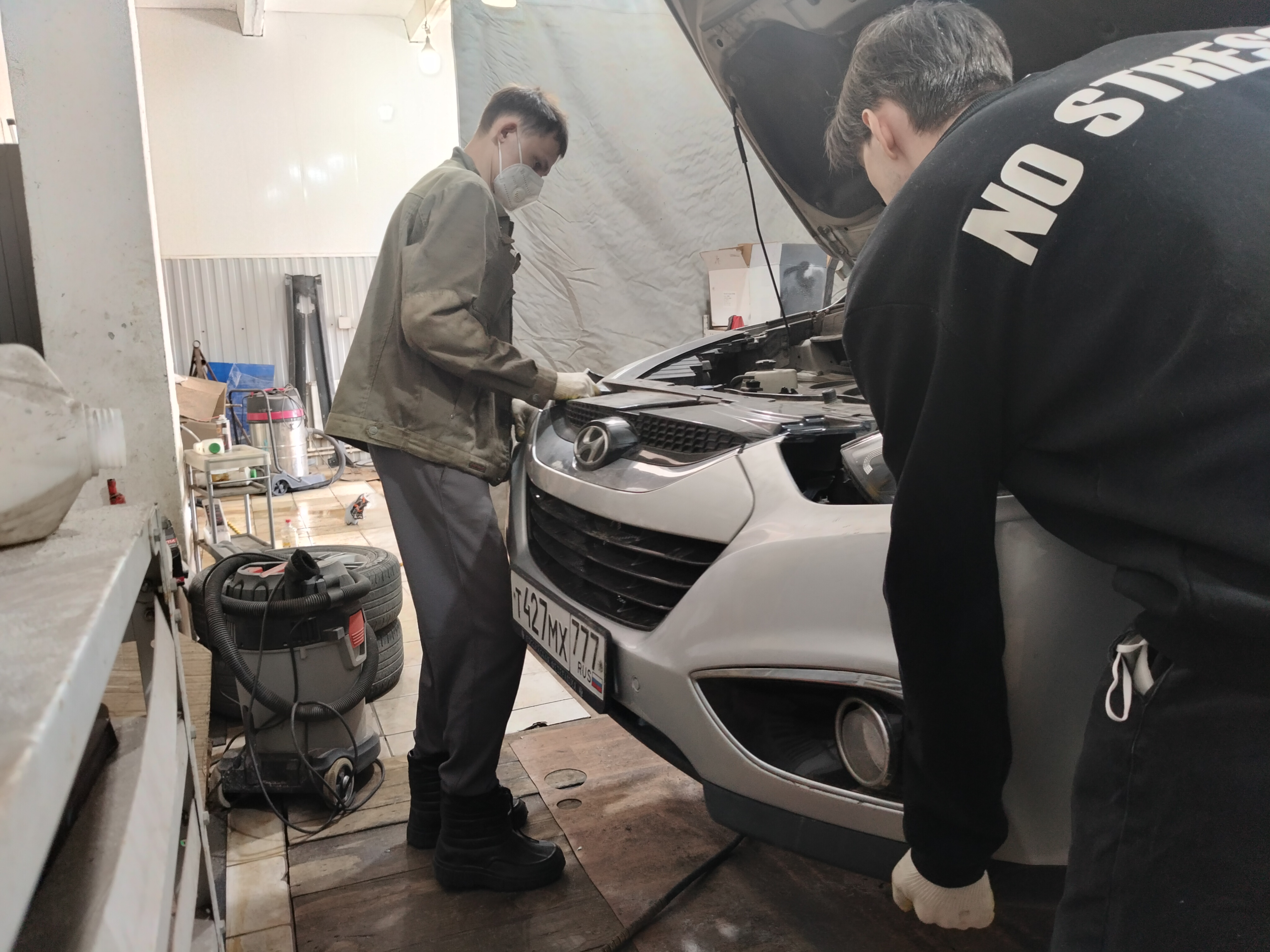 Автомобиль Hyundai ix35, этап: Сборка авто. Антикоррозийная обработка в Москве и МО — НеРыжий