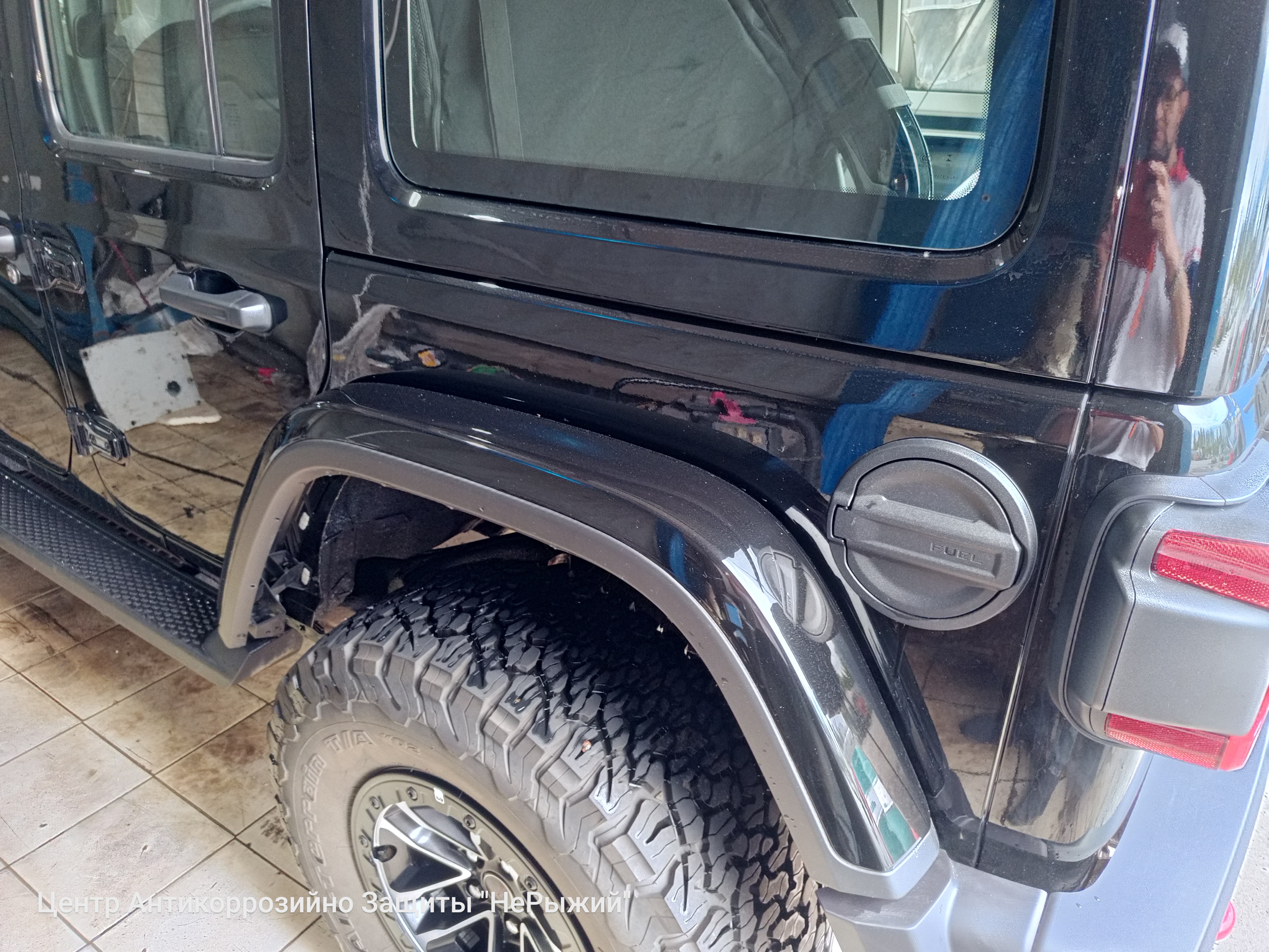Автомобиль Jeep Wrangler IV (JL), этап: Техническая мойка кузова. Антикоррозийная обработка в Москве и МО — НеРыжий