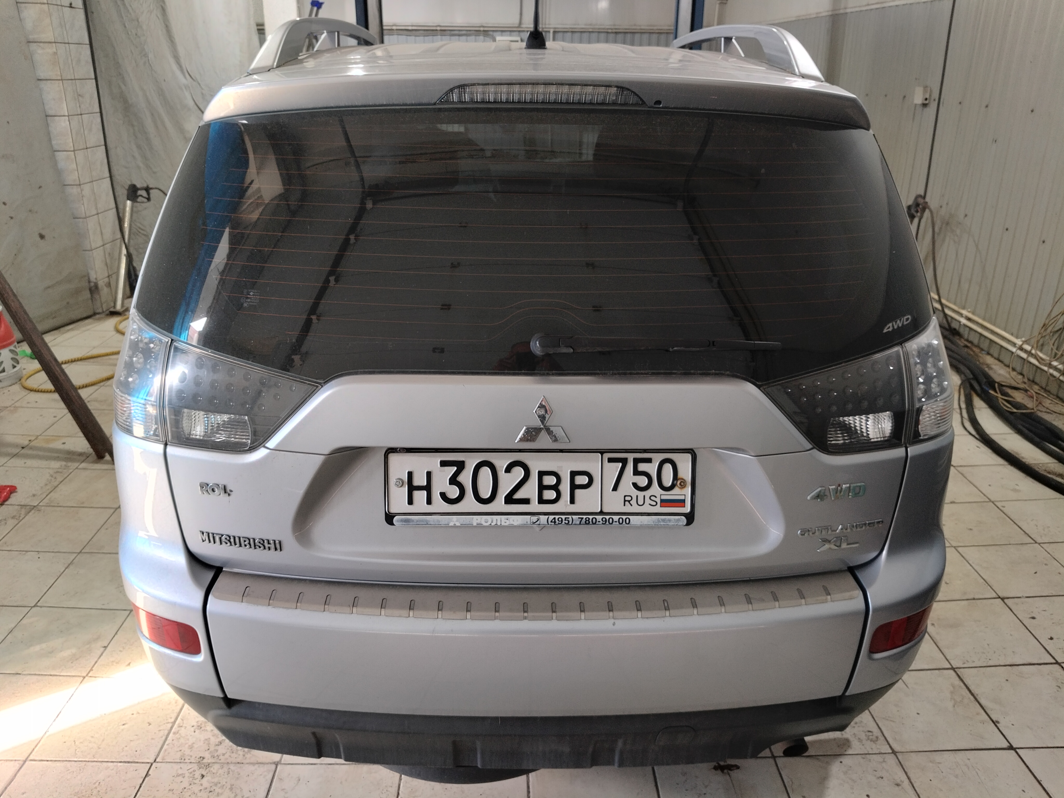 Автомобиль Mitsubishi Outlander XL, этап: Приемка автомобиля. Антикоррозийная обработка в Москве и МО — НеРыжий
